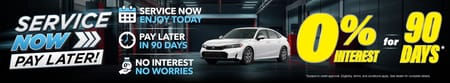 0% for 90 Days - Service