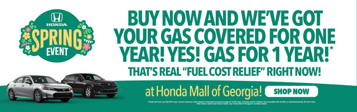 BUY NOW AND WE’VE GOT YOUR GAS COVERED FOR ONE YEAR! YES! GAS FOR 1 YEAR!*