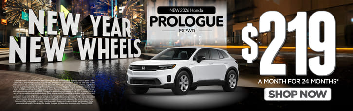 New 2026 Honda Prologue EX 2WD	$219 A MONTH FOR 24 MONTHS*       