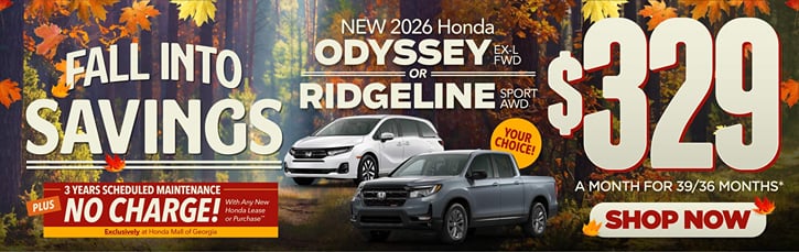 Lease 2026 Honda Ridgeline Sport $329