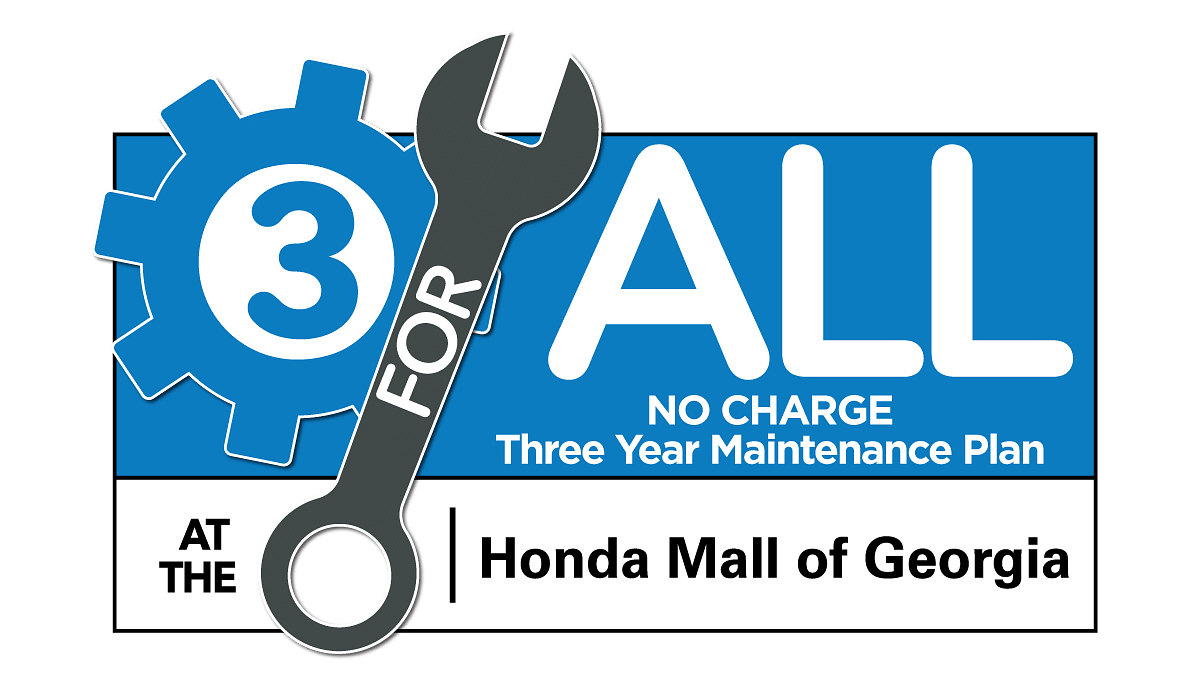 3 Year, No Charge Maintenance Plan at Honda Mall of Georgia!