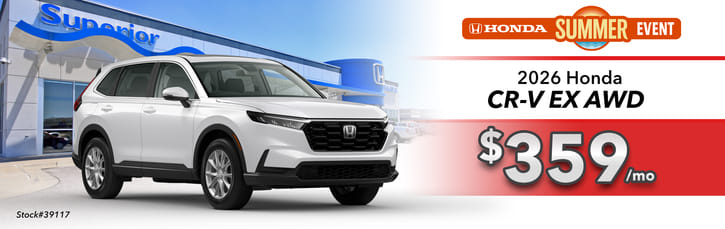 Lease 2026 Honda CR-V EX $359