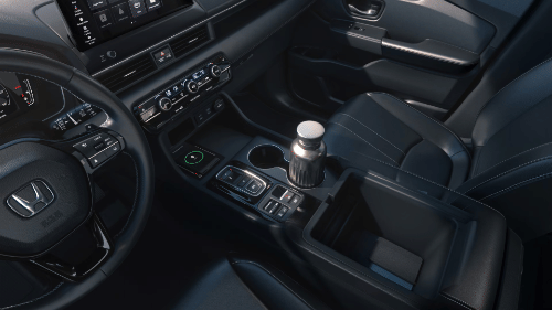 2026 Honda Pilot EX-L shown with Black Leather.