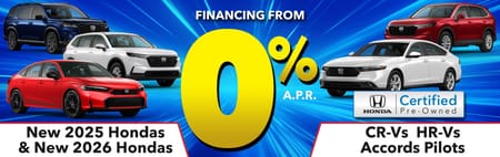 0% APR on Honda Certified