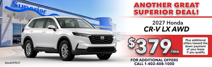 Lease 2027 Honda CR-V LX $379