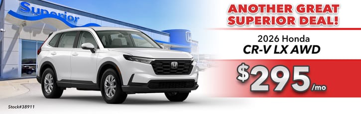 Lease 2026 Honda CR-V LX $295