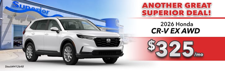 Lease 2026 Honda CR-V EX $325