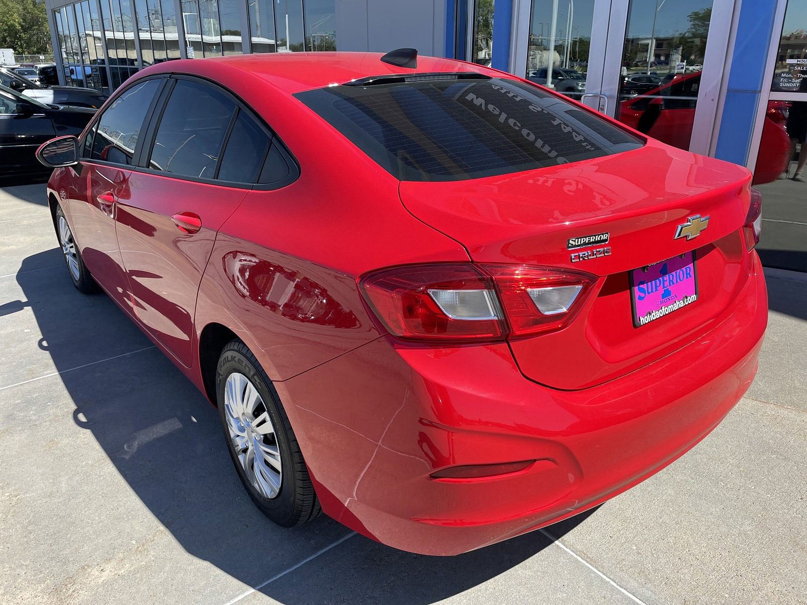 Used 2018 Chevrolet Cruze LS with VIN 1G1BC5SM9J7221840 for sale in Omaha, NE