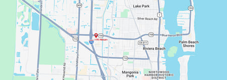 map of I-95 Nissan