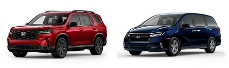 2025 Honda Pilot vs. 2025 Honda Odyssey