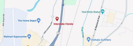 map of Interstate Honda