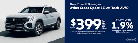 Lease 2026 VW Atlas Cross Sport SE with Tech $399