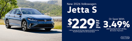 Lease 2026 VW Jetta S $229
