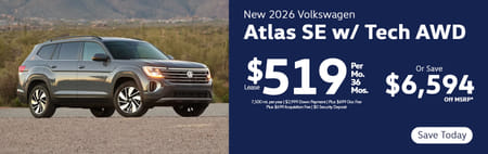 Lease 2026 VW Atlas SE w/ Technology $519
