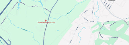 map of Jack Volkswagen of Saco