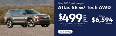 Lease 2026 VW Atlas SE w/ Technology $499
