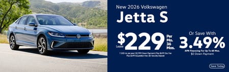 Lease 2026 VW Jetta S $229