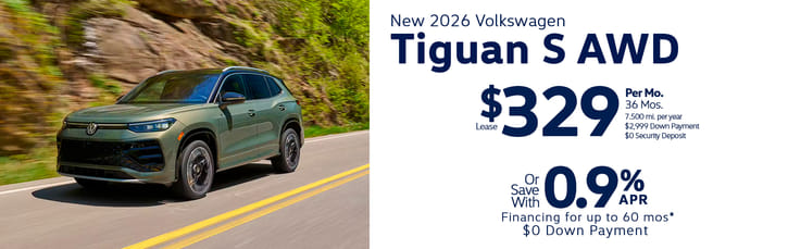 Lease 2026 VW Tiguan S $329