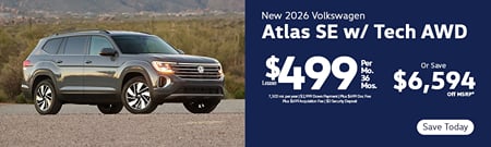 Lease 2026 VW Atlas SE w/ Technology $499
