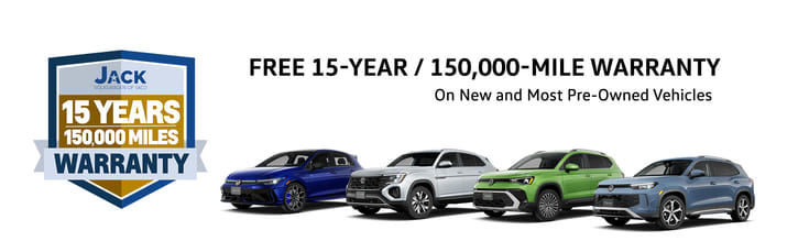 15 Years, 150k Miles Warranty Banner