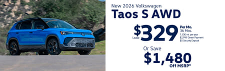Lease 2026 VW Taos S $329