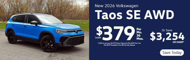 Lease 2026 VW Taos SE $379