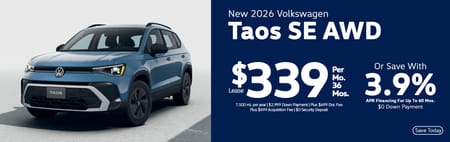 Lease 2026 VW Taos SE $339