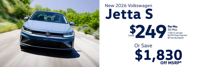 Lease 2026 VW Jetta S $249
