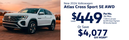 New 2026 VW Atlas Cross Sport SE Purchase Offer