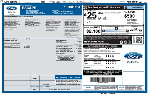 1 image of 2015 Ford Escape SE