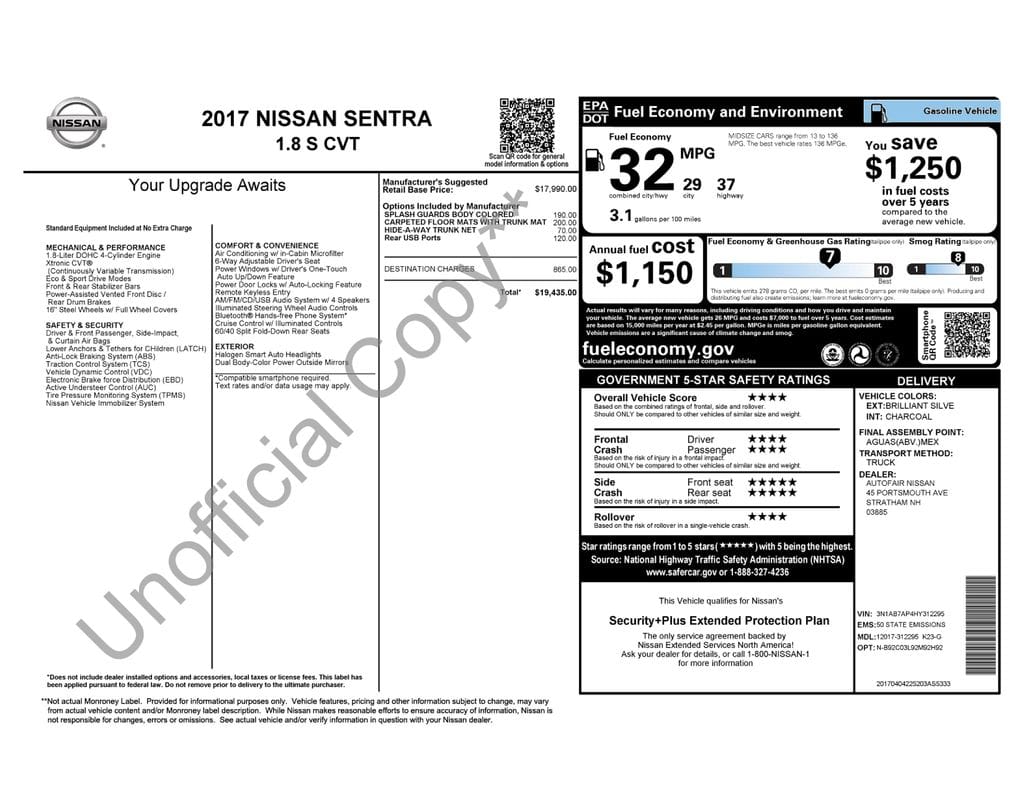 2 thumbnail image of  2017 Nissan Sentra S