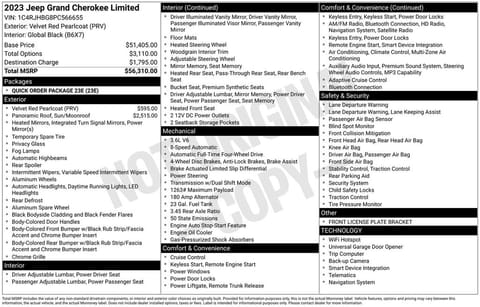 1 image of 2023 Jeep Grand Cherokee Limited