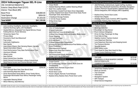 1 image of 2024 Volkswagen Tiguan 2.0T SEL R-Line