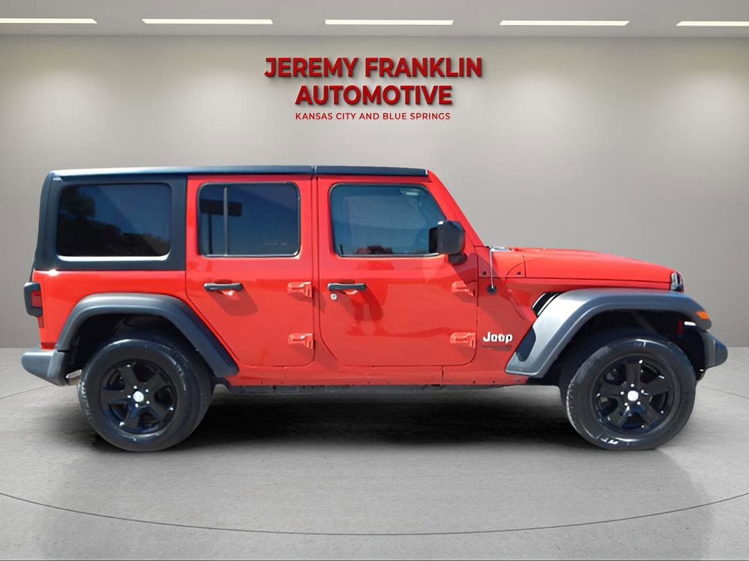 Used 2020 Jeep Wrangler Unlimited Sport S with VIN 1C4HJXDN0LW279899 for sale in Kansas City