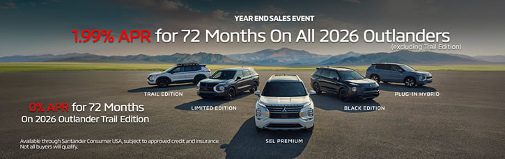 New 2026 Mitsubishi Outlander Finance Special 1.99% APR Special