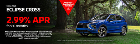 New 2026 Mitsubishi Eclipse Cross Finance Special