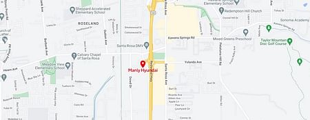 map of Manly Hyundai