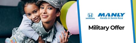 Honda Military Offer - Child hugging woman soldier
