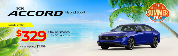 2026 Accord Hybrid Lease