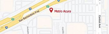 map of Metro Acura