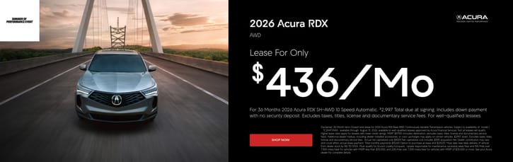 Lease 2026 Acura RDX Base $436