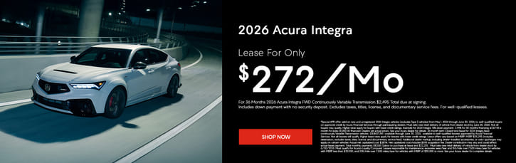 Lease 2026 Acura Integra Base $272