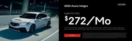Lease 2026 Acura Integra Base $272