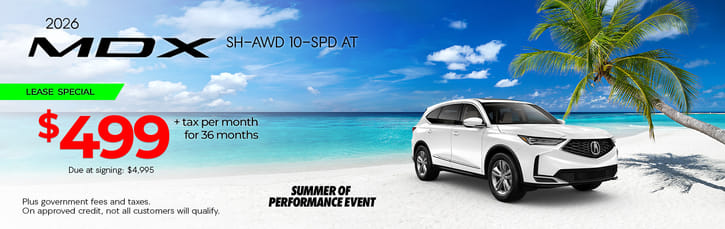 Lease 2026 Acura MDX Base $499