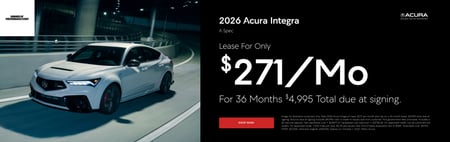 Lease 2026 Acura Integra A-Spec $271