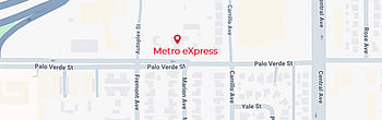 map of Metro eXpress