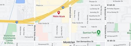 map of Metro Acura