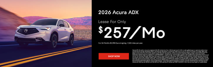 Lease 2026 Acura ADX Base $257