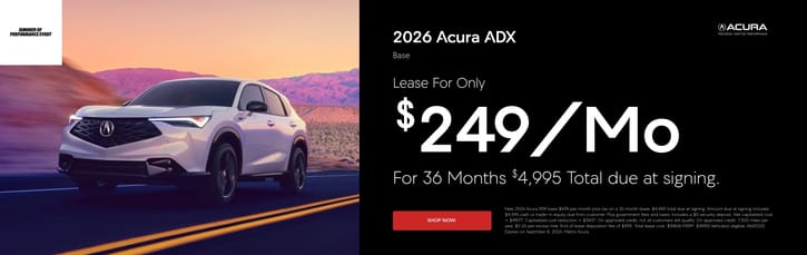 Lease 2026 Acura ADX Base $249