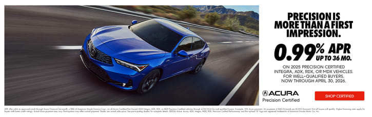 Acura Certified Special APR